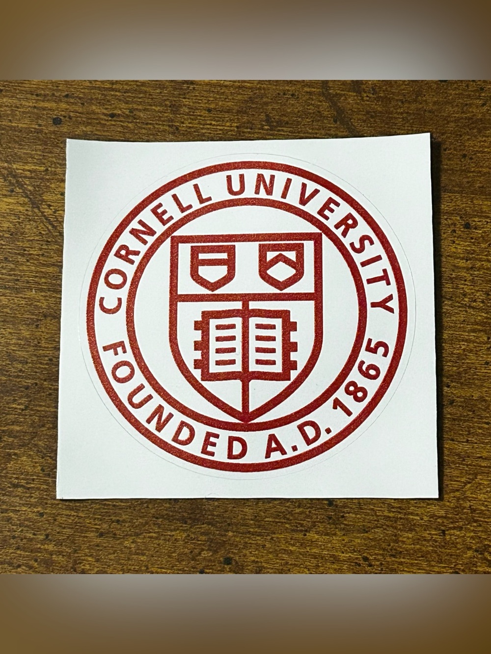 Cornell University Logo Vinyl Water Proof Sticker For Car (BRAND NEW)